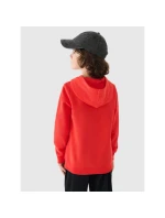 Chlapecká nepruhovaná mikina s kapucí 4F Junior 4FJWMM00TSWSM1292-70S