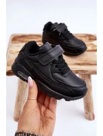 Dětské kožené sportovní boty na platformě černá Lori Dětské kožené sportovní boty na platformě černá Lori