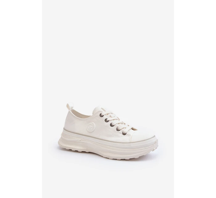 Dámské tenisky na masivní podrážce Big Star model 21653744 Bílé - Big Star Shoes Dámské tenisky na masivní podrážce Big Star model 21653744 Bílé - Big Star Shoes