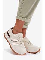 Dámské tenisky na platformě Big Star model 22042715 HiPoly System Béžové - Big Star Shoes