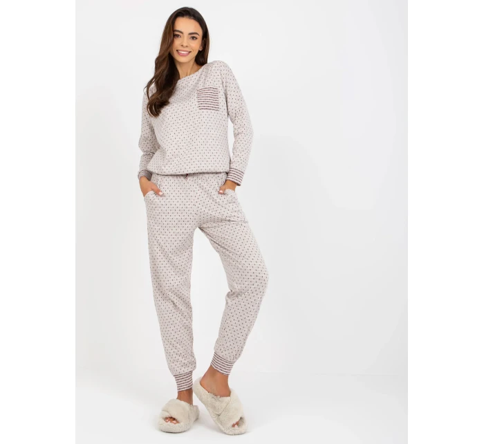 Pyžamo BR PI 9114 světle béžové