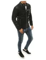Pánská kožená bunda černá FashionStreet TX3463