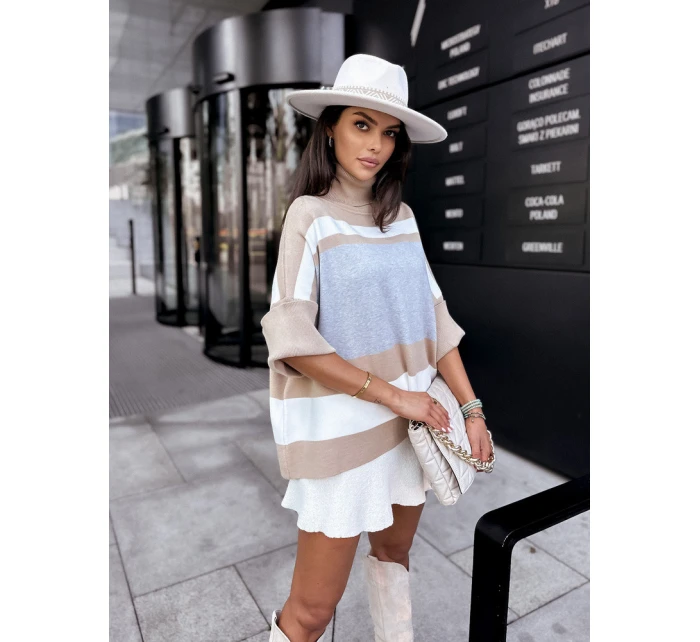 Dámský oversize svetr ZEPHYR šedý MY2022