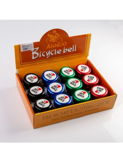 Zvonek alu/barva balení 12 kusů