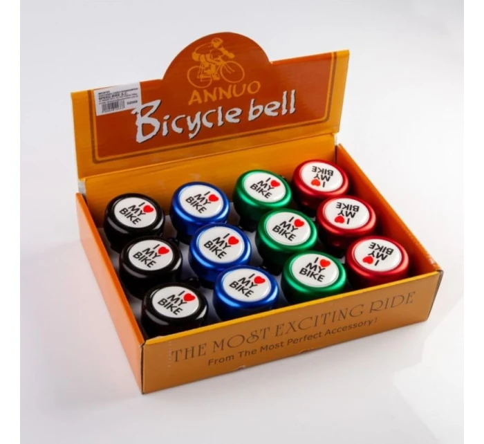 Zvonek alu/barva balení 12 kusů