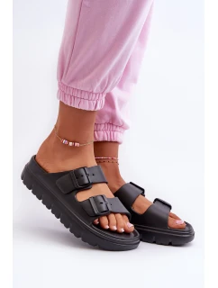 Dámské Pěnové Žabky Na Platformě Černé Melorea