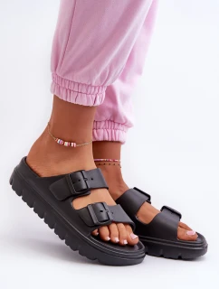 Dámské Pěnové Žabky Na Platformě Černé Melorea