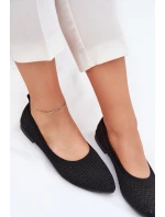 Síťované Textilní Baleríny Dámské Černé model 21703003 - Boto