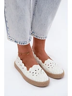 Dámské espadrilky s s květinami bílé model 22123191 - EVENTO