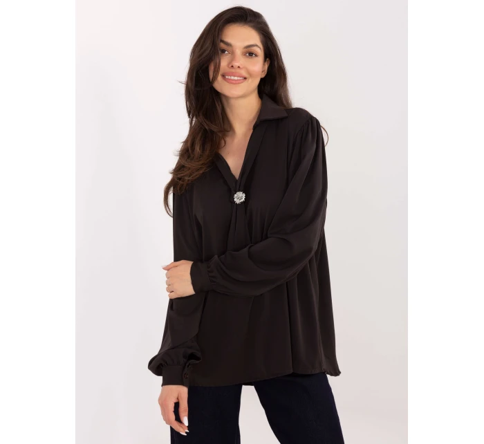 Bluzka IT BZ model 21771762 ciemny brązowy - FPrice Bluzka IT BZ model 21771762 ciemny brązowy - FPrice