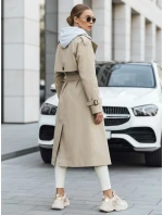 FashionStreet dámský světle béžový dvouřadový trenčkot TY5353