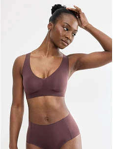 Dámská podprsenka ZERO Feel 2.0 Bralette Merlot vínová - SLOGGI