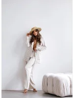 Béžový dámský oblek se model 19673956 - Moon Béžový dámský oblek se model 19673956 - Moon