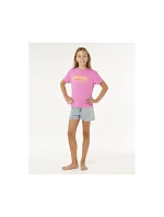 Dívčí tričko RIP CURL Surf Puff Relaxed Tee – Girl, růžové Dívčí tričko RIP CURL Surf Puff Relaxed Tee – Girl, růžové