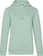 B&C QUEEN Hooded_° Dámská mikina s kapucí 01.W02Q aqua green