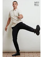 NEOBLU Orel Unisex piqué polo z těžké bavlny 24.4337 deep black NEOBLU Orel Unisex piqué polo z těžké bavlny 24.4337 deep black