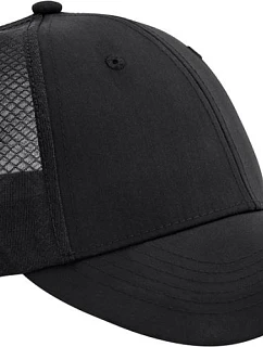 Beechfield B 644R 6 panelová Trucker kšiltovka "Technical Mesh" 53.644R black/black