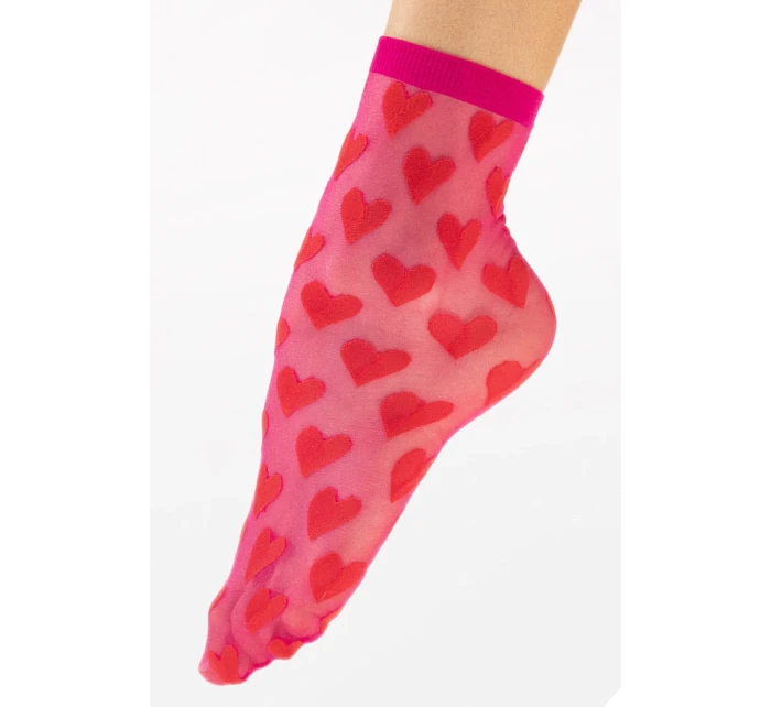 Fiore Beso 20 DEN G1181 barva: červená/magenta