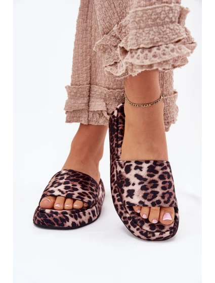 Dámské Pantofle Na Platformě Panterka Dovasse Dámské Pantofle Na Platformě Panterka Dovasse