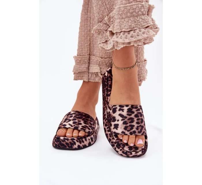 Dámské Pantofle Na Platformě Panterka Dovasse Dámské Pantofle Na Platformě Panterka Dovasse