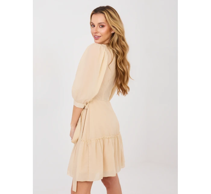 Šaty LK SK 508027.34P béžové Šaty LK SK 508027.34P béžové