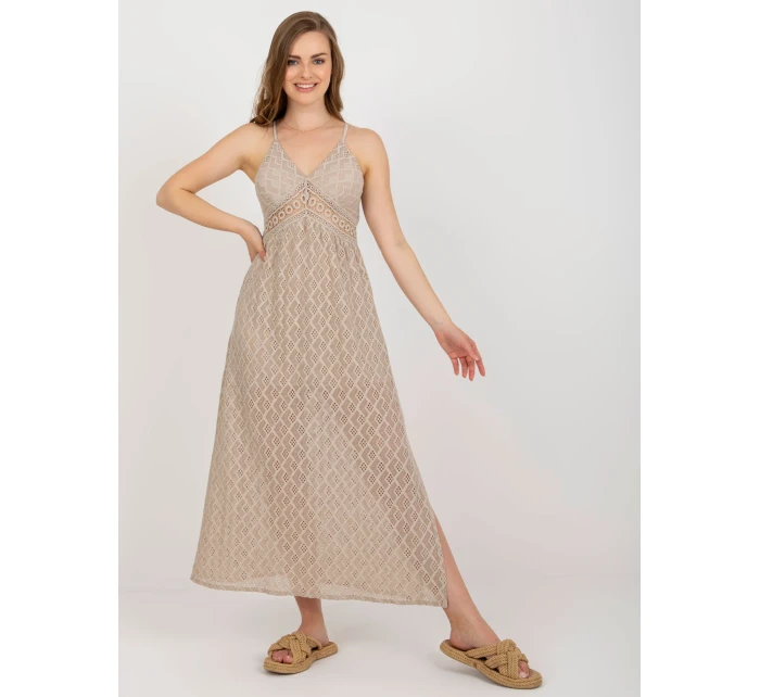 TW SK BI 8676 šaty.22 béžová TW SK BI 8676 šaty.22 béžová