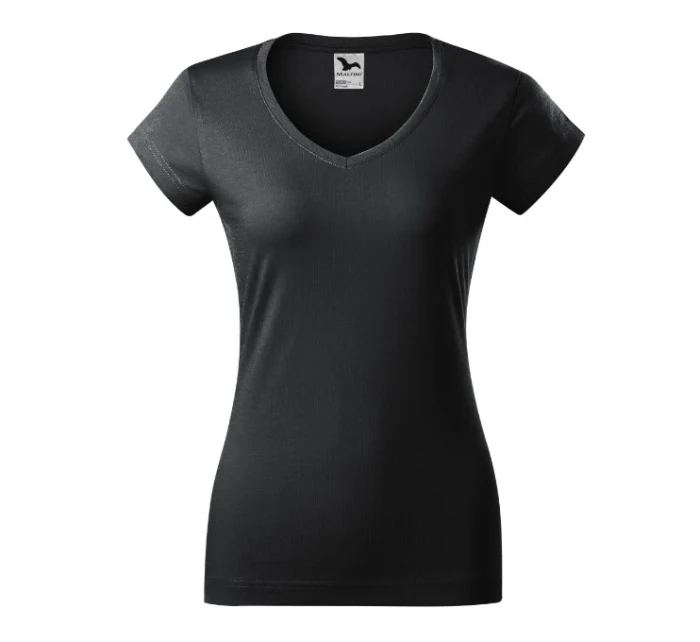 Fit V-neck tričko dámské ebony gray Fit V-neck tričko dámské ebony gray