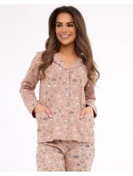 Smile 4 3XL5XL dámské rozepínací pyžamo model 21750838 - Cornette Smile 4 3XL5XL dámské rozepínací pyžamo model 21750838 - Cornette