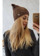 Fleecová čepice Rabbid K237 cappuccino