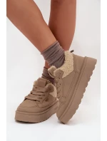 Dámské Tenisky Na Platformě S Big Star Béžové model 21706074 - Big Star Shoes