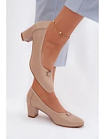 Lodičky na podpatku Vinceza béžové Lodičky na podpatku Vinceza béžové