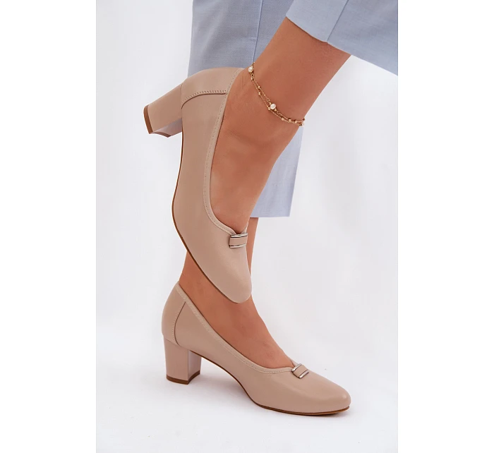 Lodičky na podpatku Vinceza béžové Lodičky na podpatku Vinceza béžové