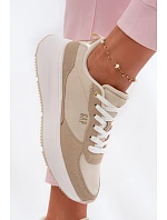 Dámské tenisky na platformě Béžové model 22074762 - GAP Dámské tenisky na platformě Béžové model 22074762 - GAP