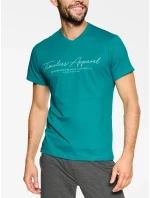 Pyžamo Pulse 39738-66X Tyrkysová-grafitová - Henderson