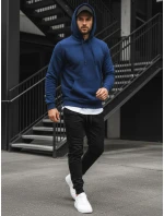 Pánská mikina s kapucí modrá Dstreet model 21962540 - FashionStreet Pánská mikina s kapucí modrá Dstreet model 21962540 - FashionStreet