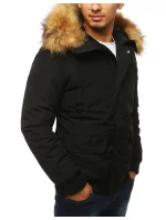 Pánská zimní bunda černá FashionStreet TX3940 Pánská zimní bunda černá FashionStreet TX3940
