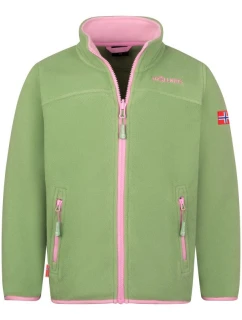 Trollkids Dívčí sportovní fleecová bunda XT s rozepínáním zelená (415-353)