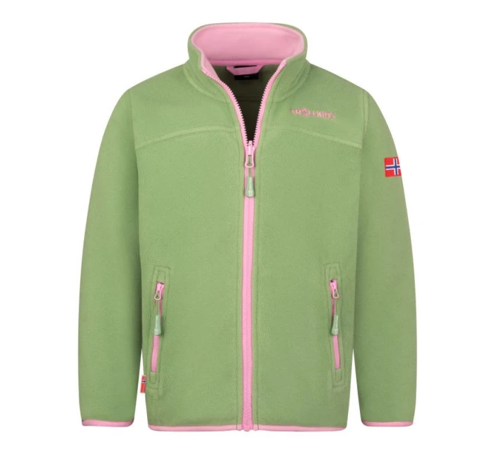 Dívčí sportovní fleecová bunda XT s zelená model 21354250 - Trollkids