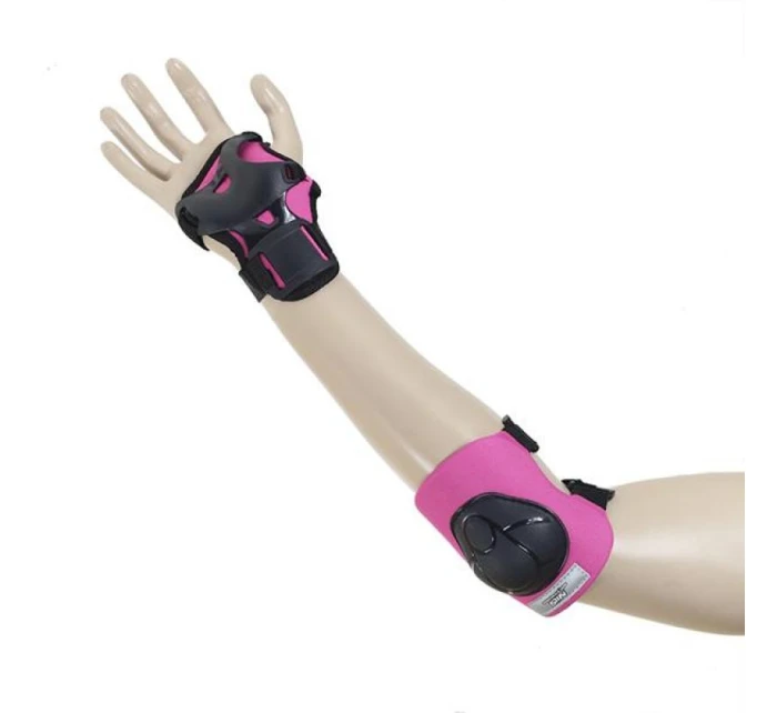 Sada chráničů Nils Extreme černo-růžová H210 velikost M