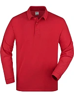 Daiber JN 22 Piqué polo s dlouhým rukávem z těžké bavlny 02.0022 red Daiber JN 22 Piqué polo s dlouhým rukávem z těžké bavlny 02.0022 red