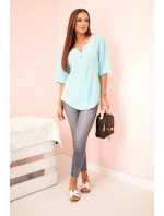 Dámská mušelínová košile s knoflíkem mincovna