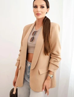Elegantní sako s klopami model 21407147 - K-Fashion
