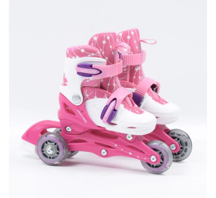 Sport Pink LED kolečkové brusle 2 v 1 model 21761702 - SMJ