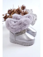 dětské sněhule s kubickými zirkony stříbrný Hollee dětské sněhule s kubickými zirkony stříbrný Hollee