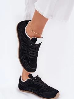 Dámské Sportovní Boty Z Eko Semiše Černé model 21701308 - Boto