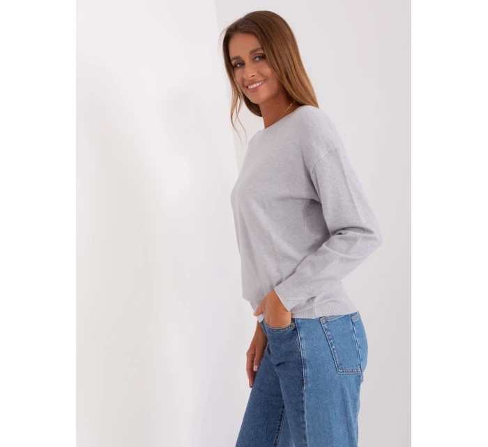 Sweter AT SW model 18895527 jasny szary - FPrice