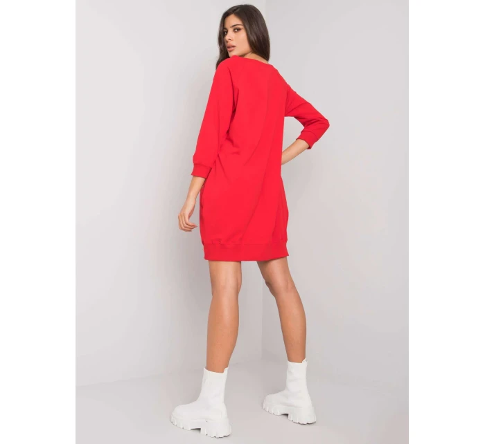 Šaty RV SK model 16226341 červená - FPrice Šaty RV SK model 16226341 červená - FPrice