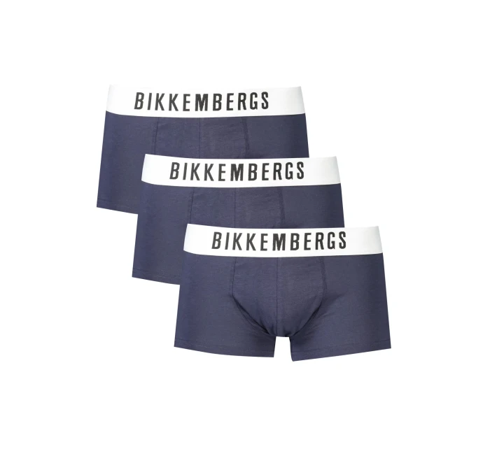 3PACK Pánské boxerky Bikkembergs tmavě modré 3PACK Pánské boxerky Bikkembergs tmavě modré