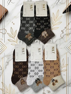 Dámské ponožky model 19685657 DD Medvídek 3541 - WiK