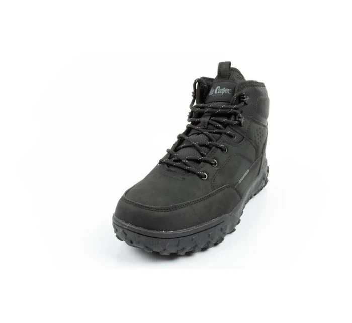 Lee Cooper pánská zimní trekingová zateplená kotníková obuv černá